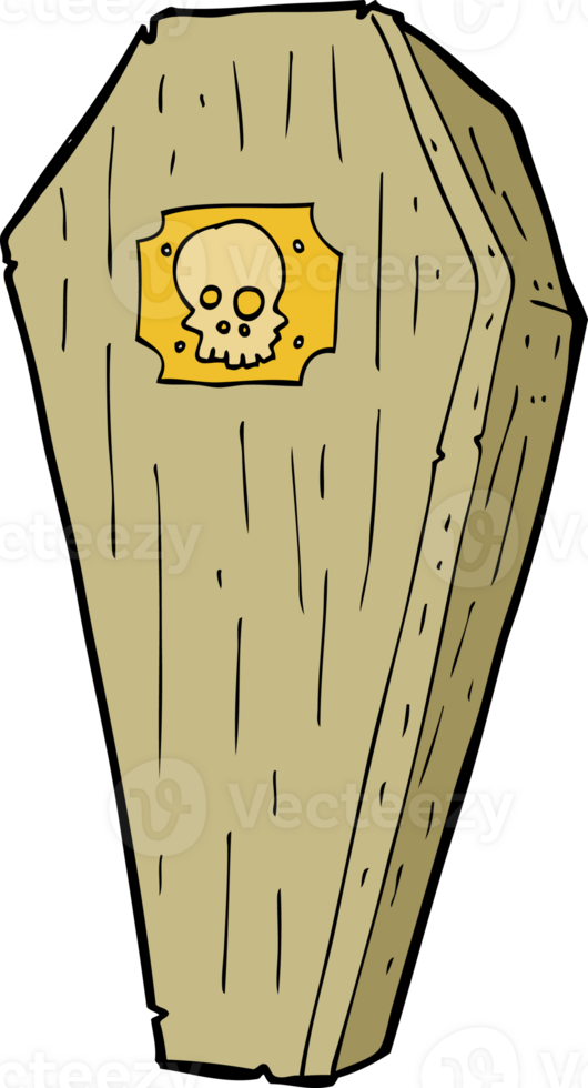 spooky cartoon coffin png