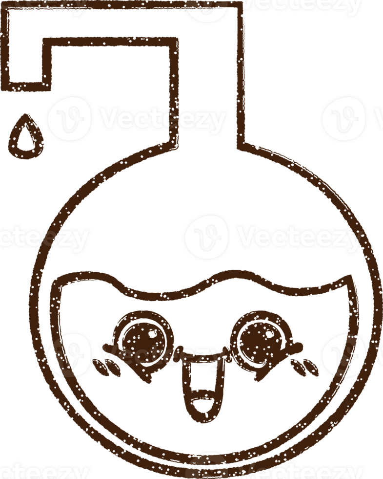 Science Experiment Charcoal Drawing png