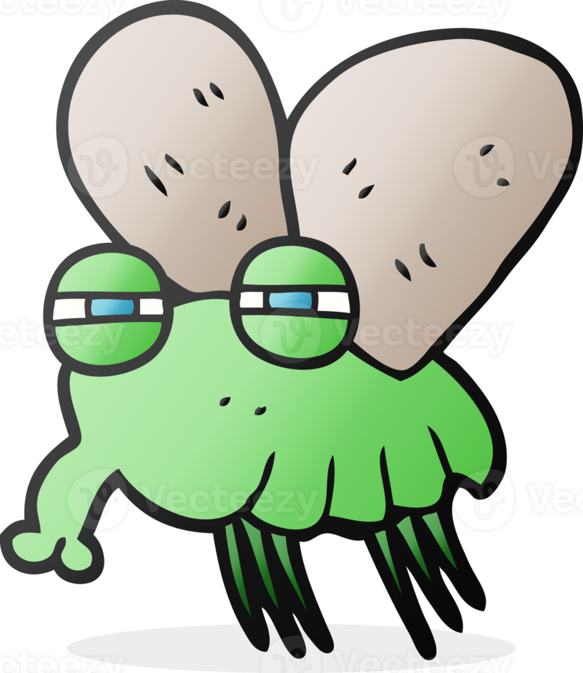 hand drawn cartoon fly png