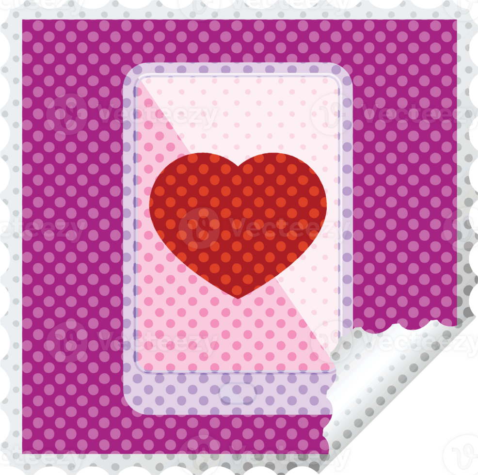 electronic tablet showing business performance graphic square sticker stamp png