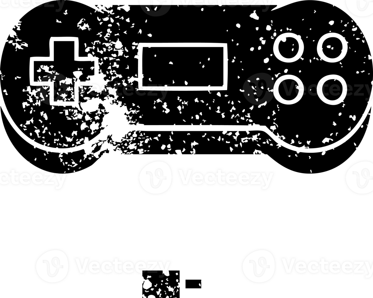 distressed symbol of a game controller png