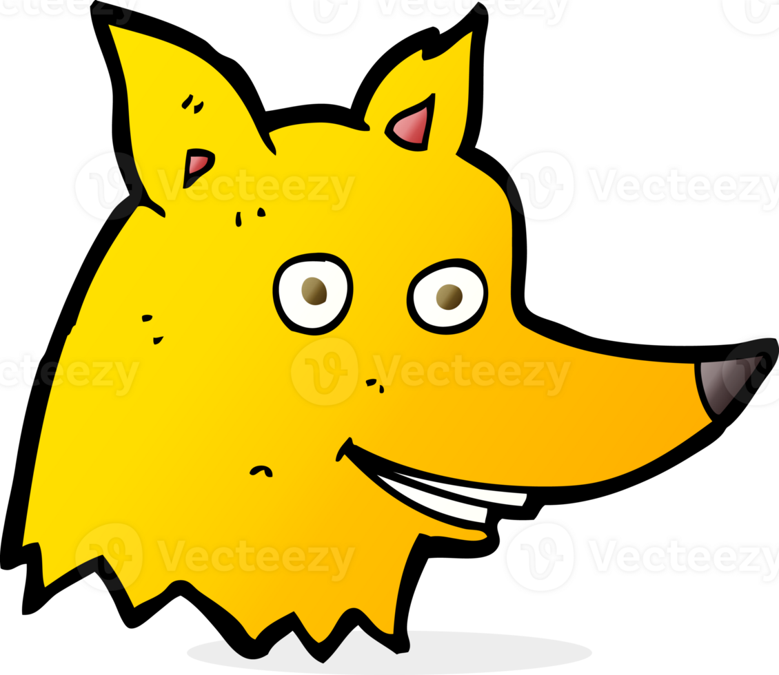 cartoon fox head png