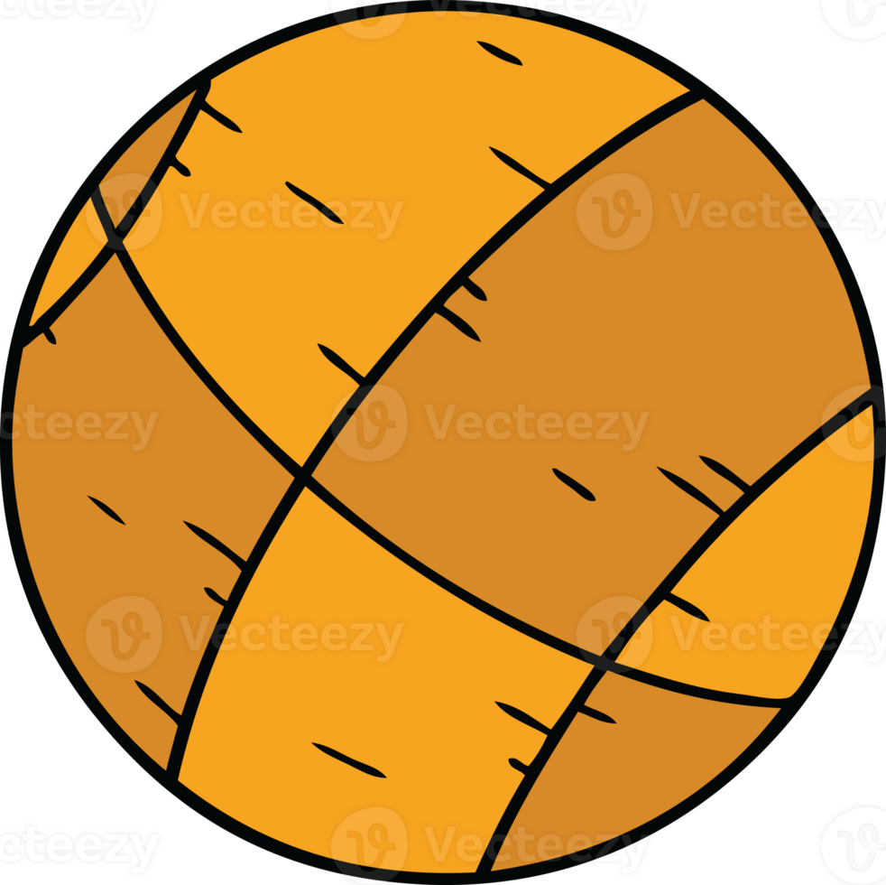 hand drawn cartoon doodle of a basket ball png