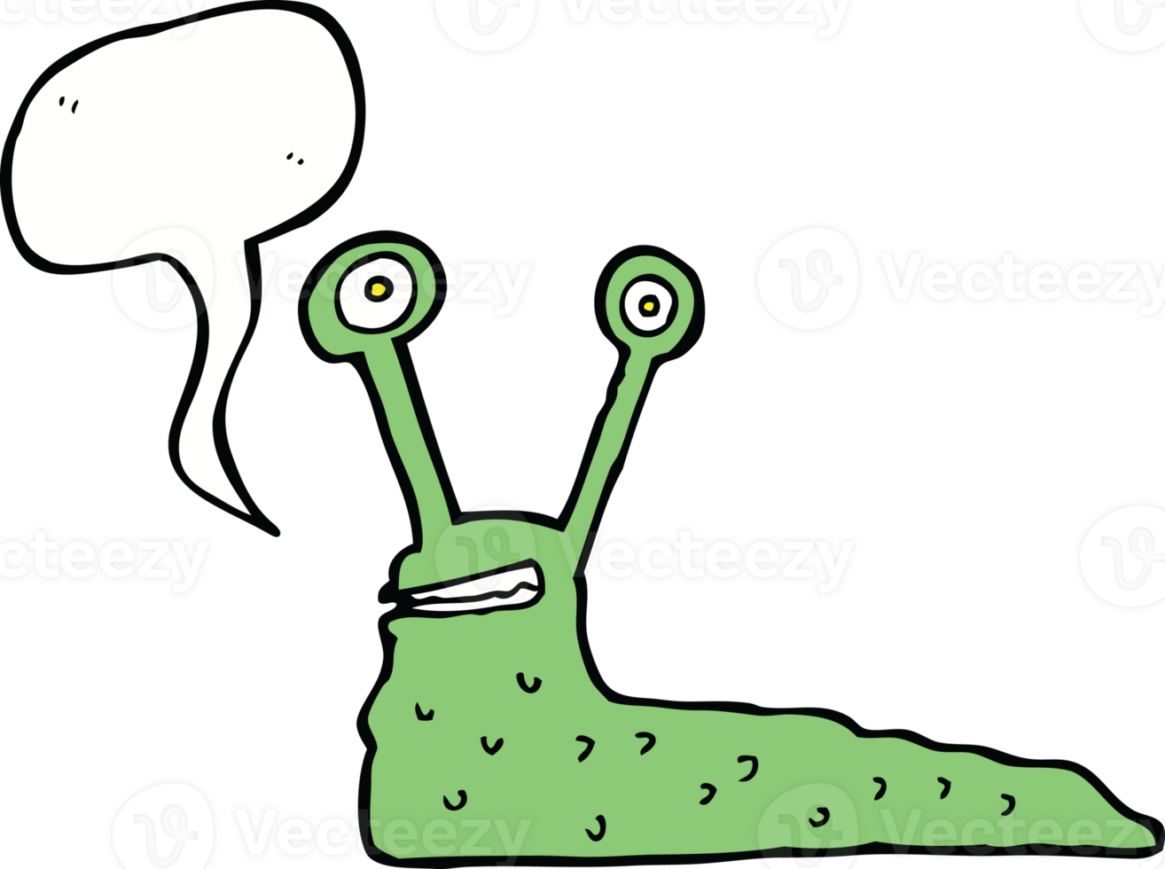 cartoon slug with speech bubble png