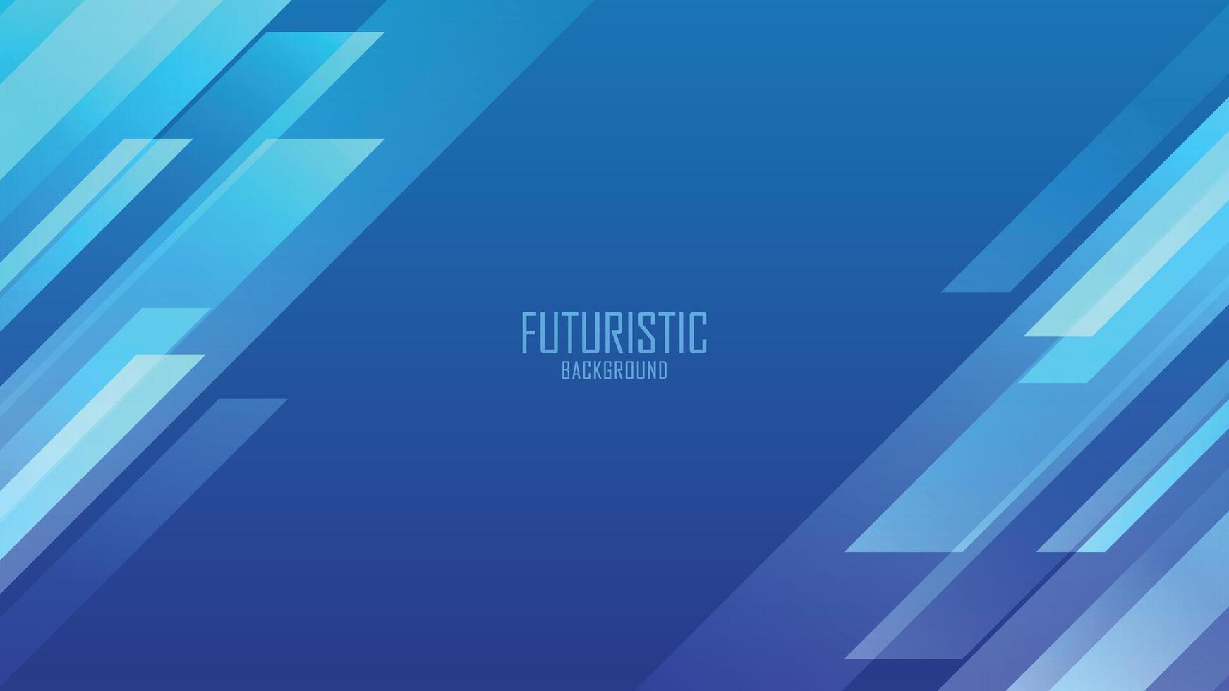 Minimal geometric blue light background abstract design vector