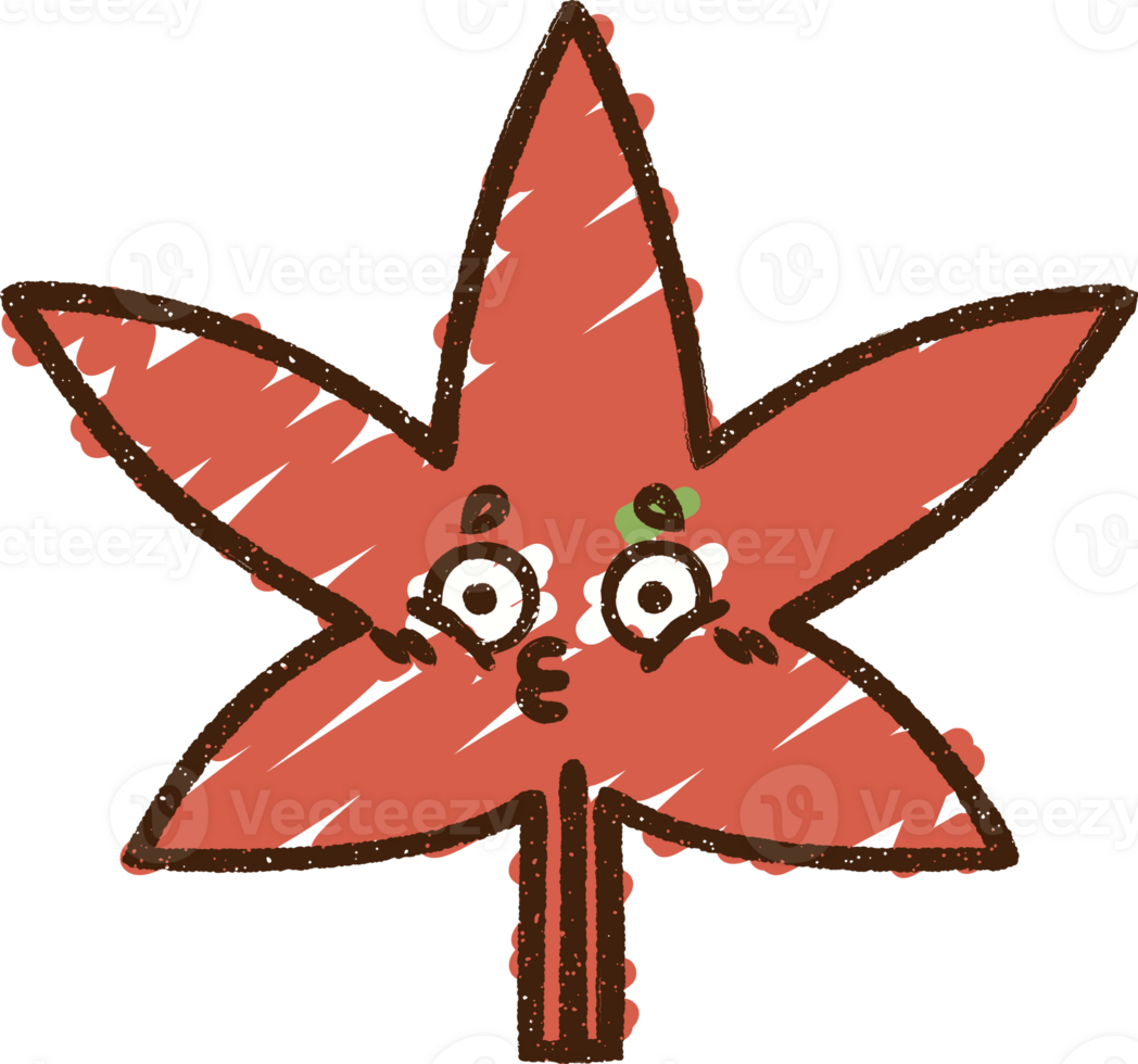 Leaf Chalk Drawing png