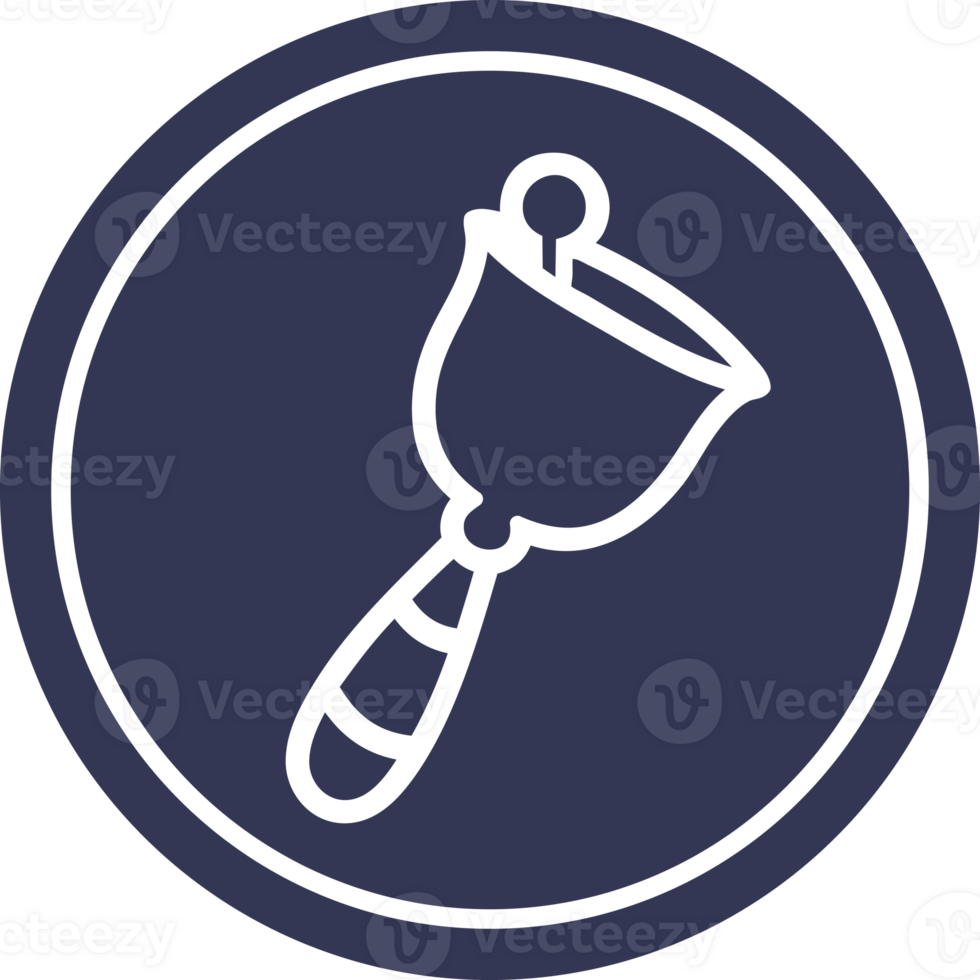hand bell circular icon symbol png
