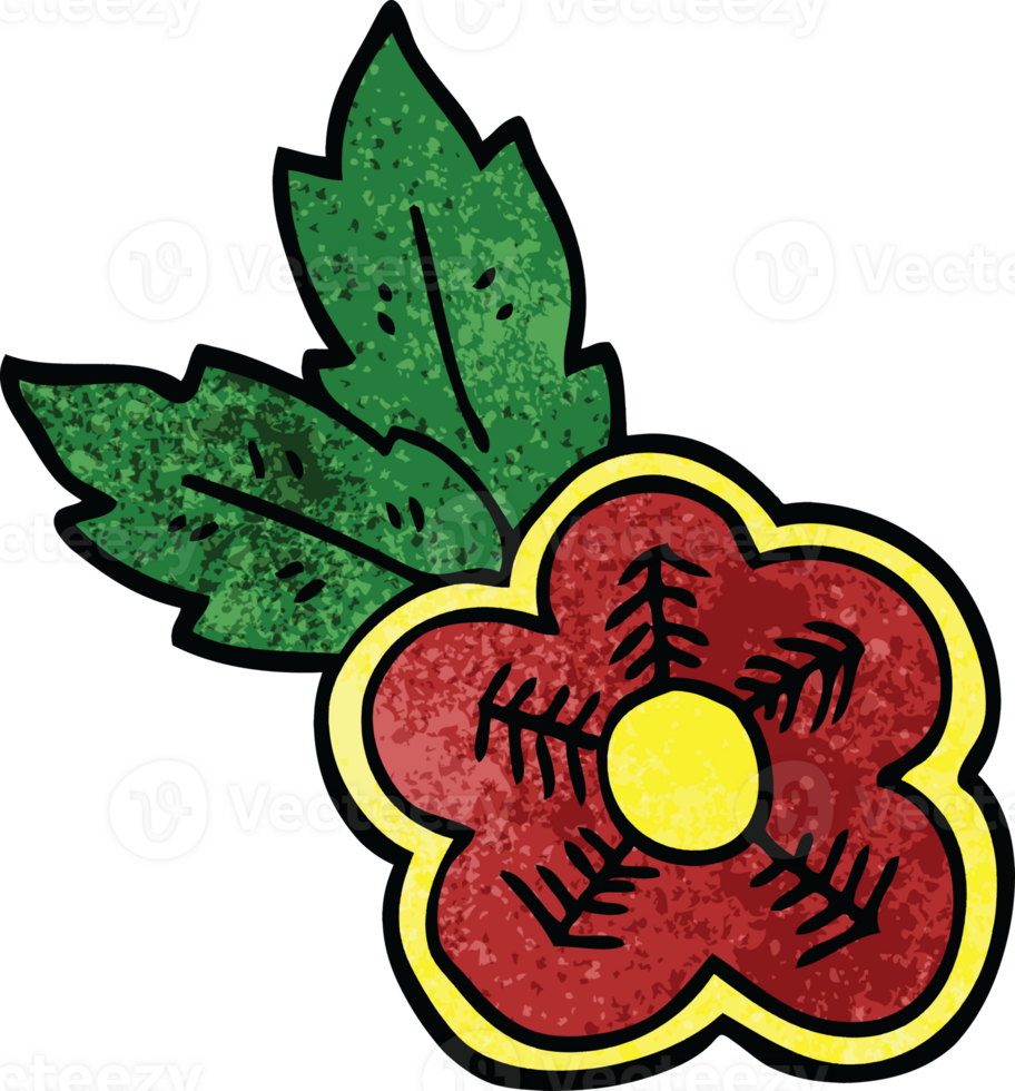 cartoon doodle rose tattoo symbol png