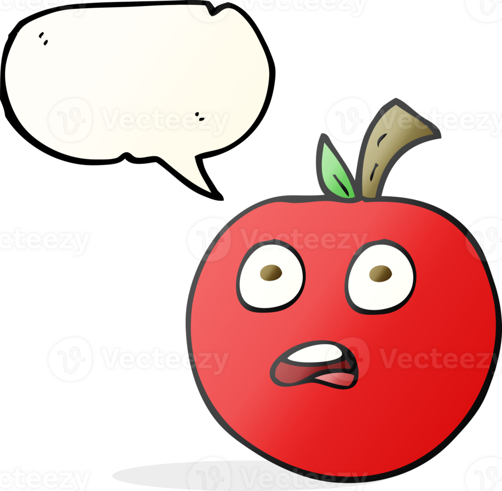 hand drawn speech bubble cartoon tomato png