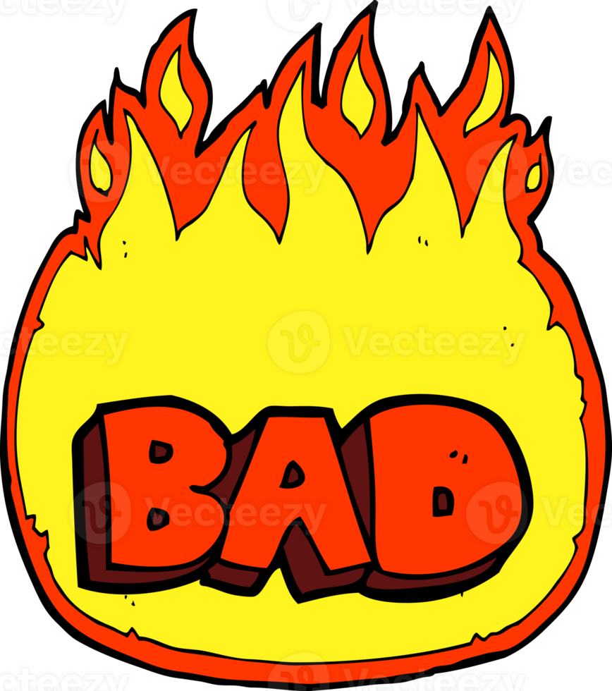 mau sinal dos desenhos animados png