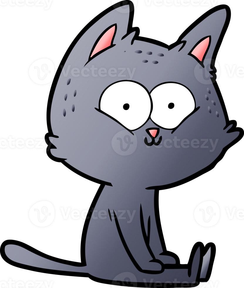 cartoon cat sitting png