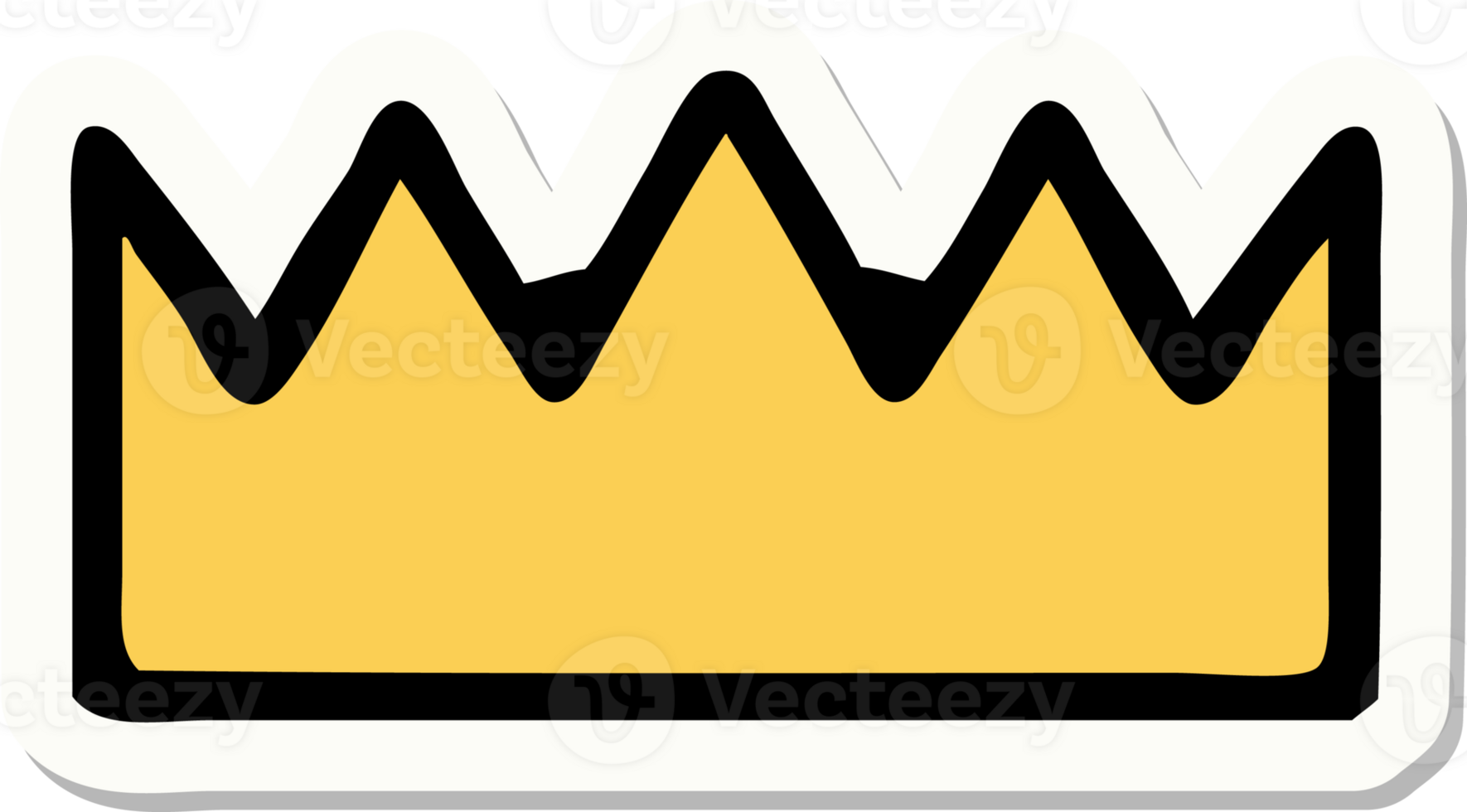 sticker of tattoo in traditional style of a crown png