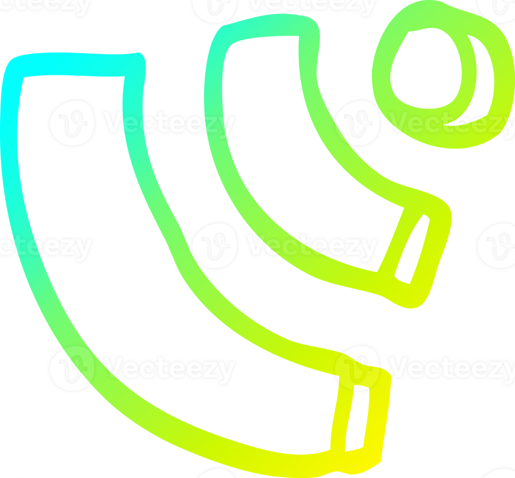 cold gradient line drawing of a cartoon wi fi png