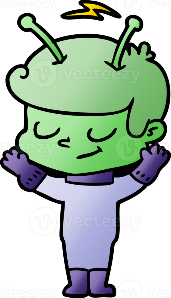 friendly cartoon spaceman png