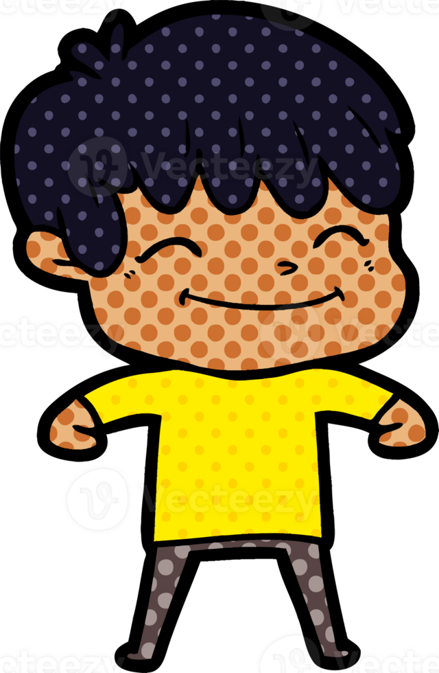 cartoon happy boy png