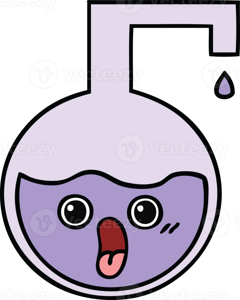 cute cartoon of a science experiment png