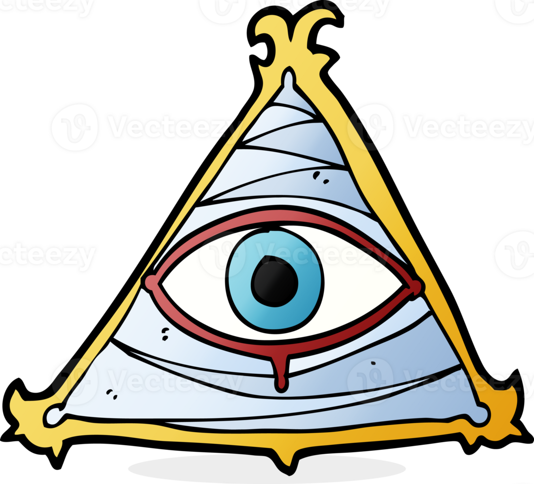 cartoon mystic eye symbol png