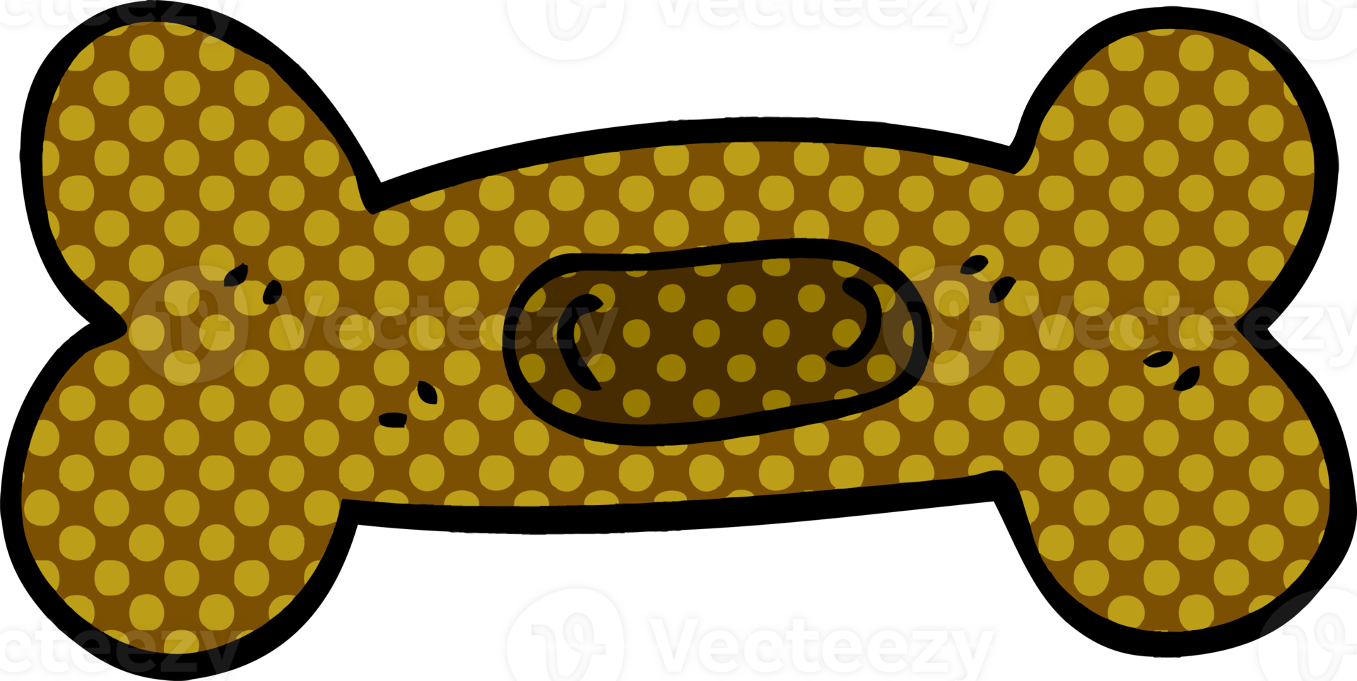 cartoon doodle pet bone png