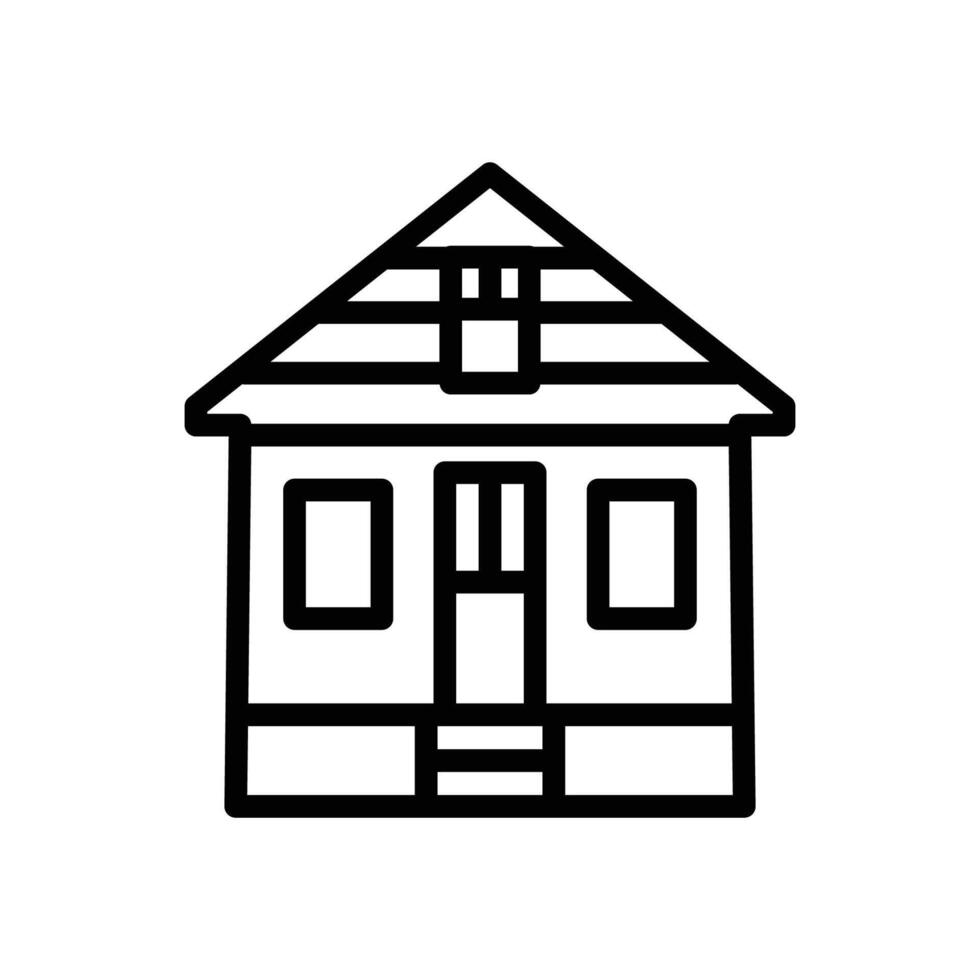 cottage house icon vector