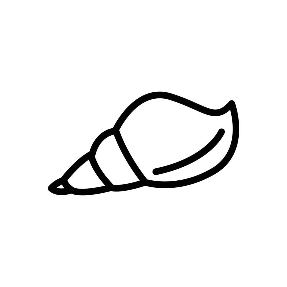 shell sea icon line vector