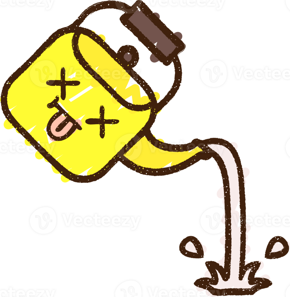 Pouring Kettle Chalk Drawing png