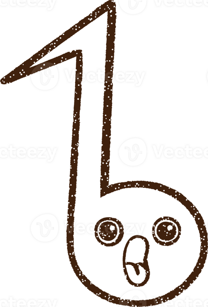 Music Note Charcoal Drawing png