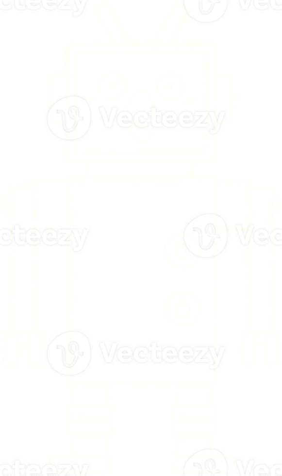 Robot Chalk Drawing png