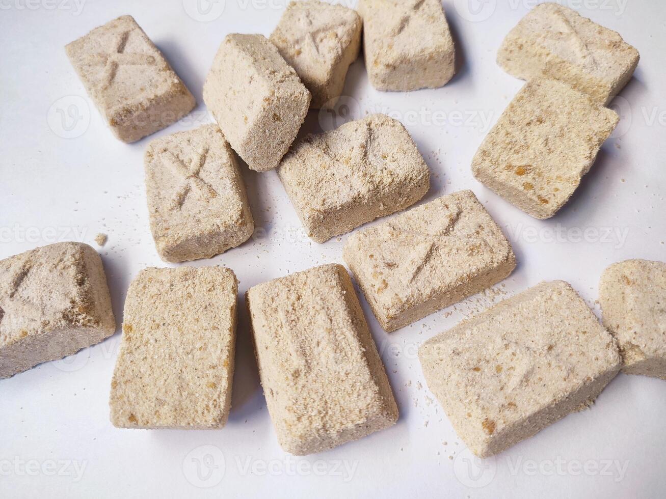 Kue satu in West Java and Jakarta or koya cake in Central and East Java is a popular traditional cake made from white sweet green bean powder Eid al Fitr or Eid al Adha photo