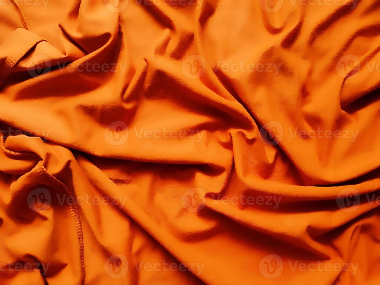 Orange Fabric Background, Silky Gradient Luxury Fabric Texture, Summer Textile Banner Material Tropical Wave Look Fashion Abstract Design Poster Template photo