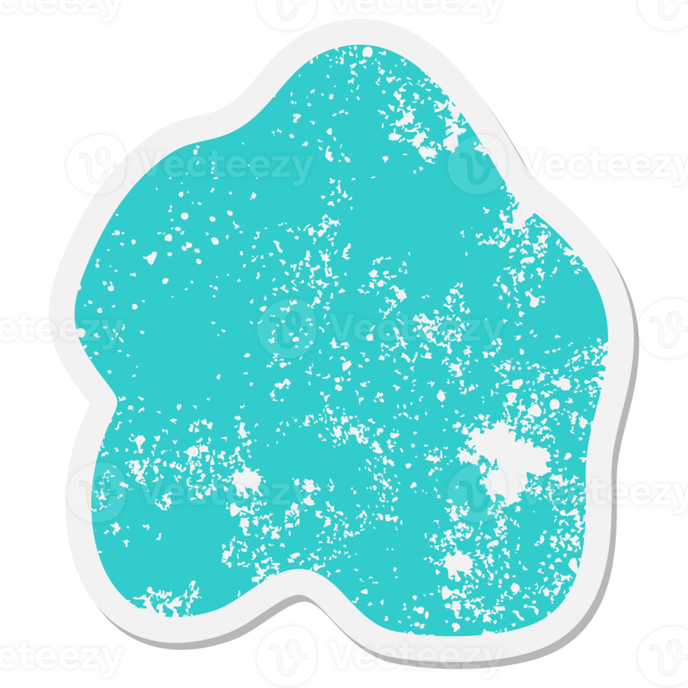 expressive shape blob grunge sticker png