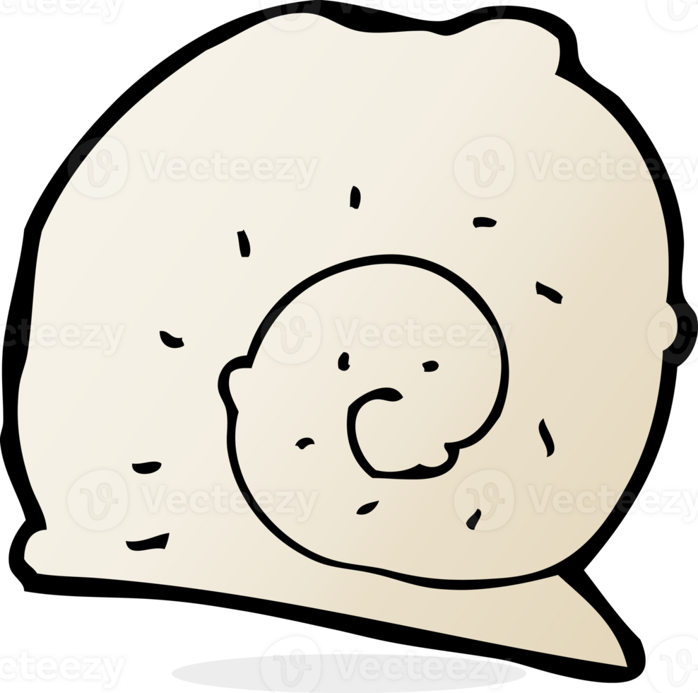 coquille d'escargot de dessin animé png