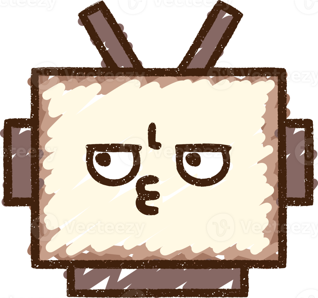 Robot Chalk Drawing png