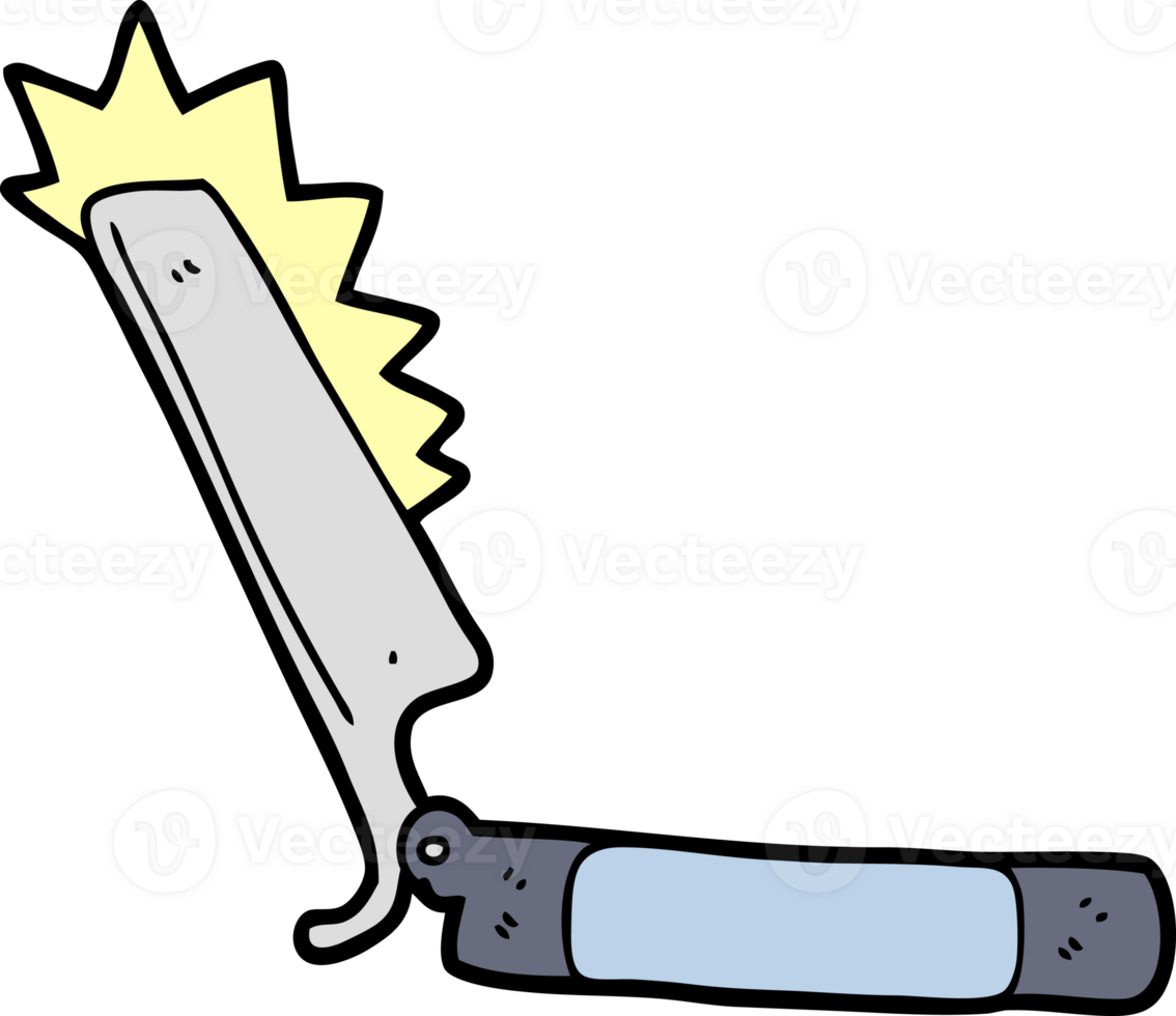 cartoon sharp razor png