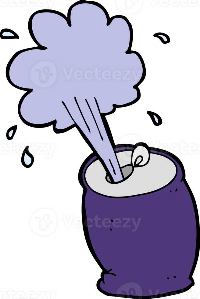 cartoon fizzing soda can png