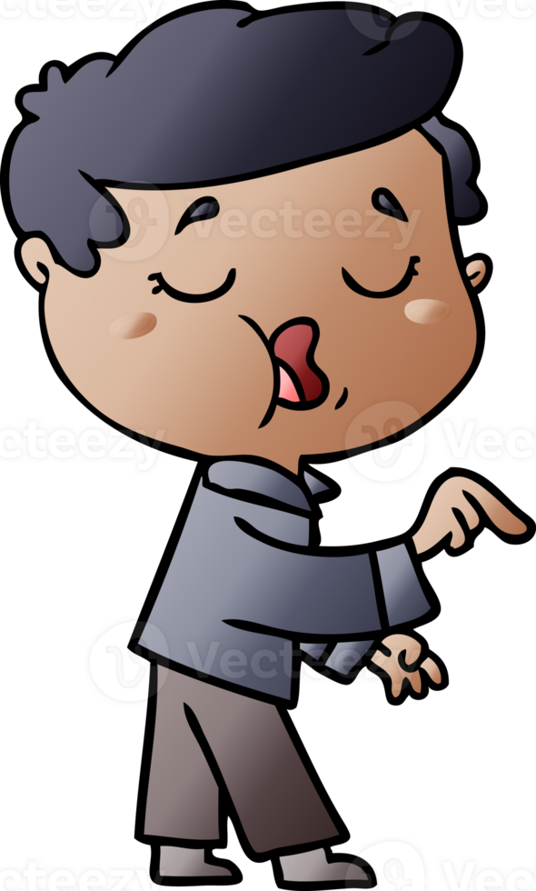 cartoon man talking png
