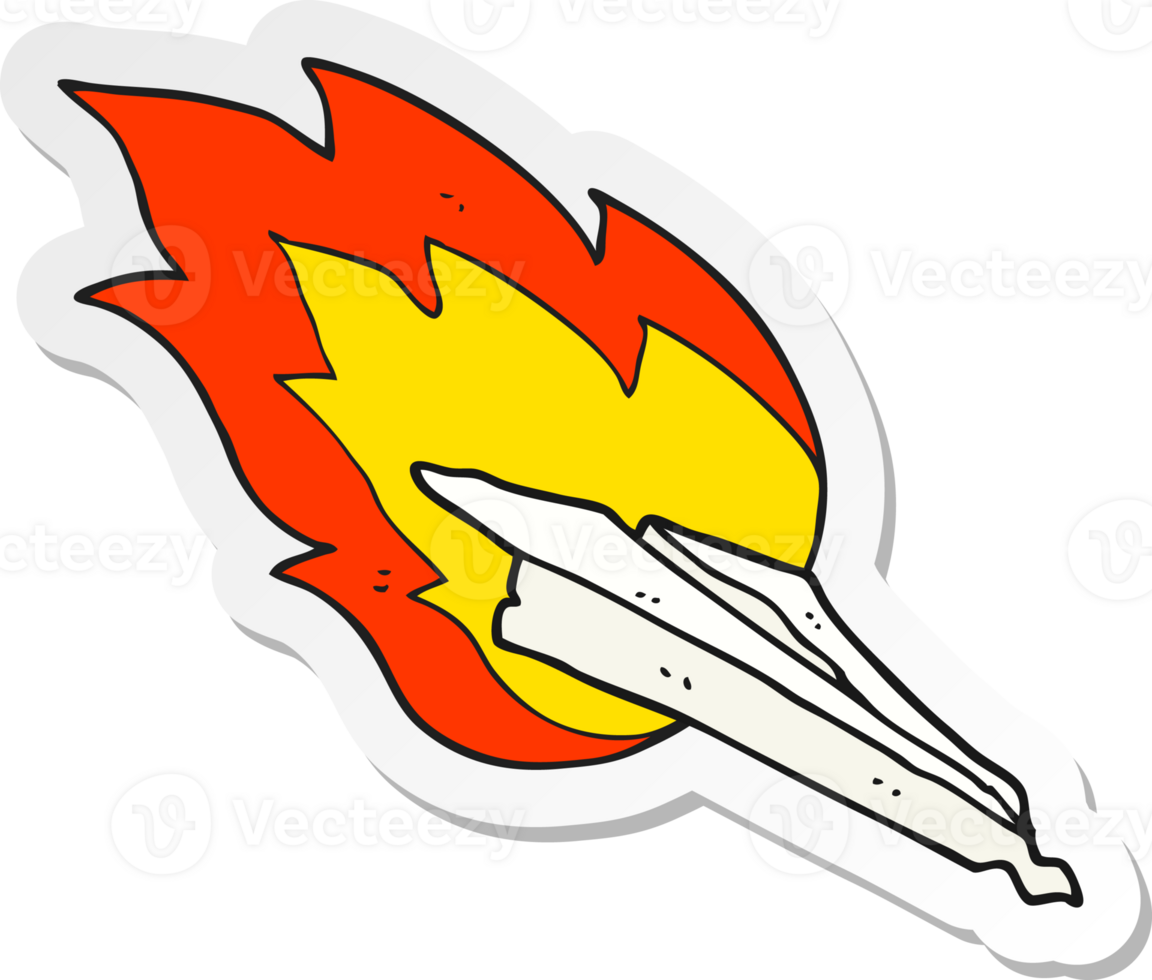 sticker of a cartoon paper plane crashing png