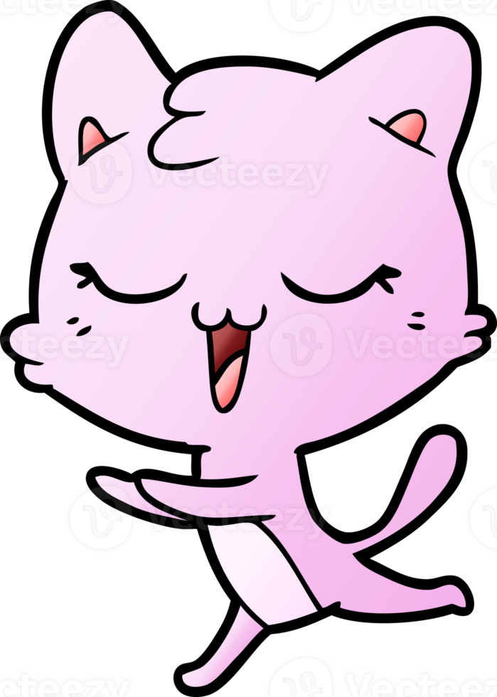 happy cartoon cat png