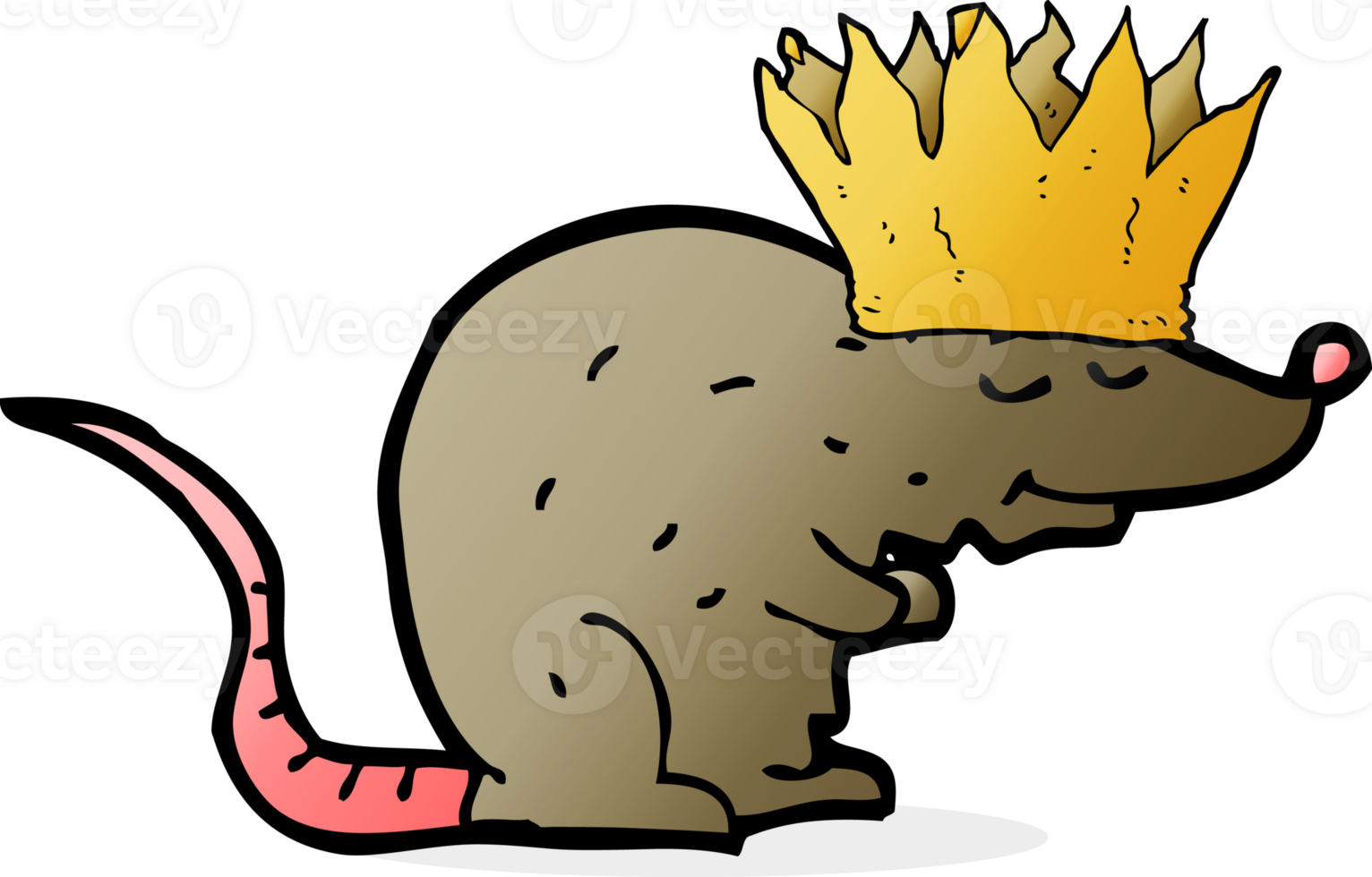 cartoon rat wearing a crown png
