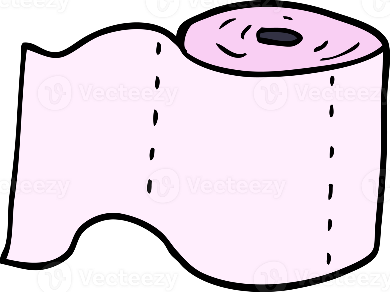 cartoon doodle toilet roll png