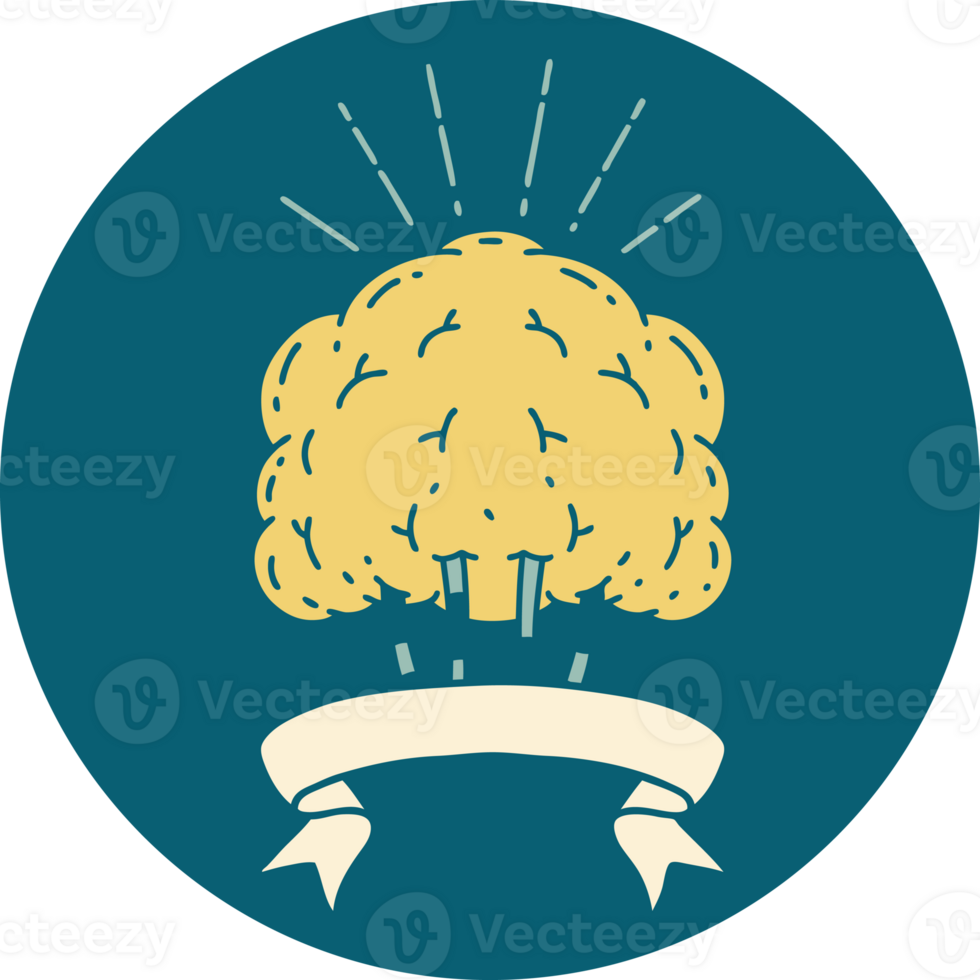 icon of a tattoo style tree png