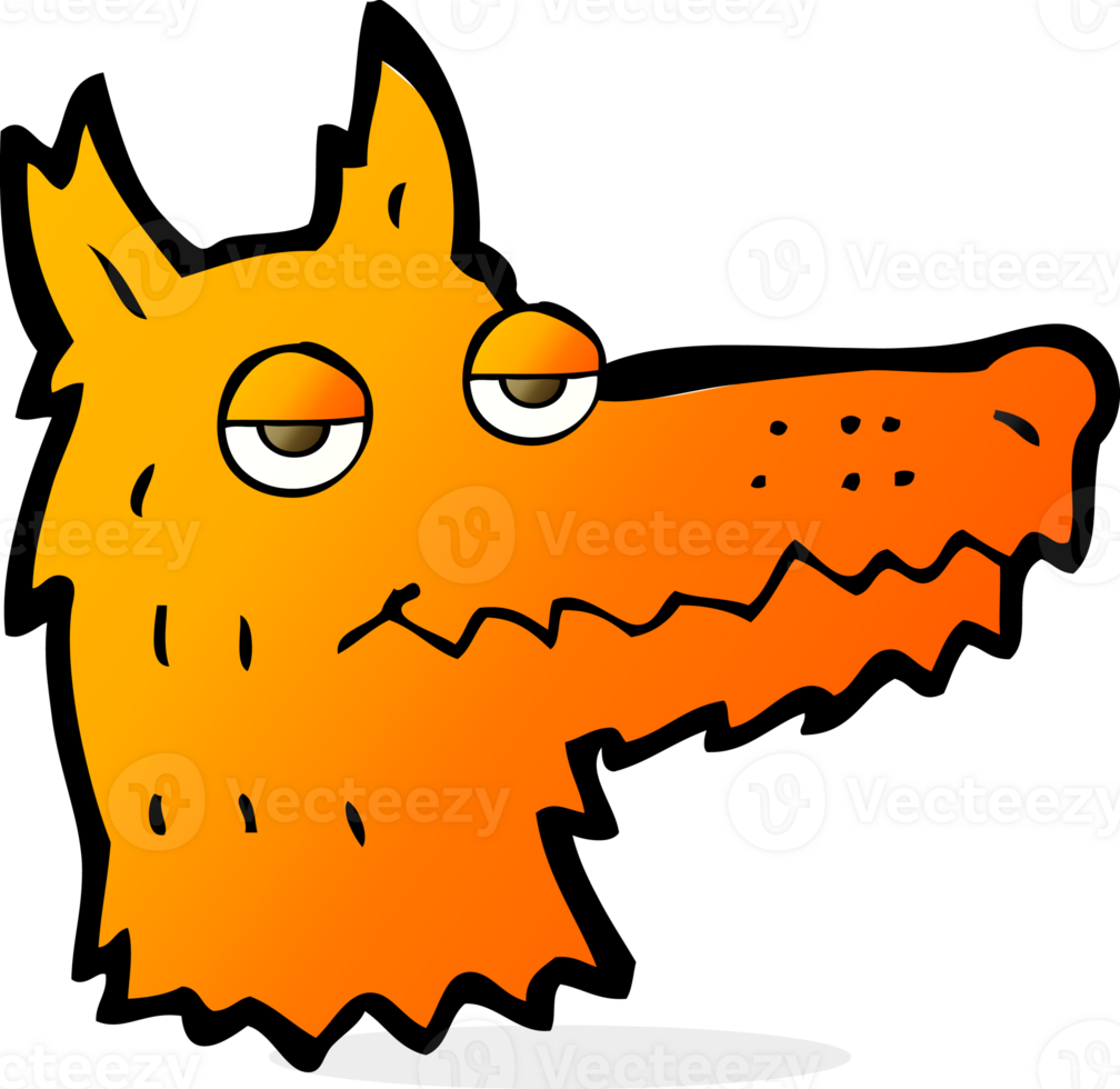 cartoon fox head png
