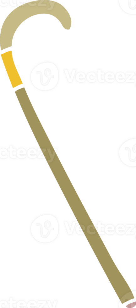 cartoon doodle walking stick png