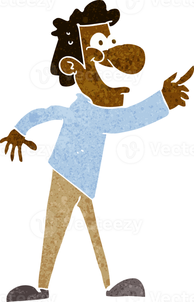 cartoon man pointing and laughing png