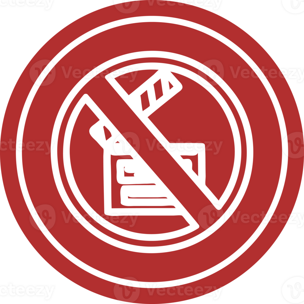no filming circular icon symbol png