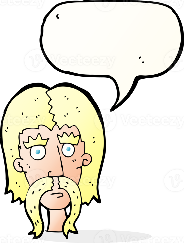 cartoon man with long mustache with speech bubble png