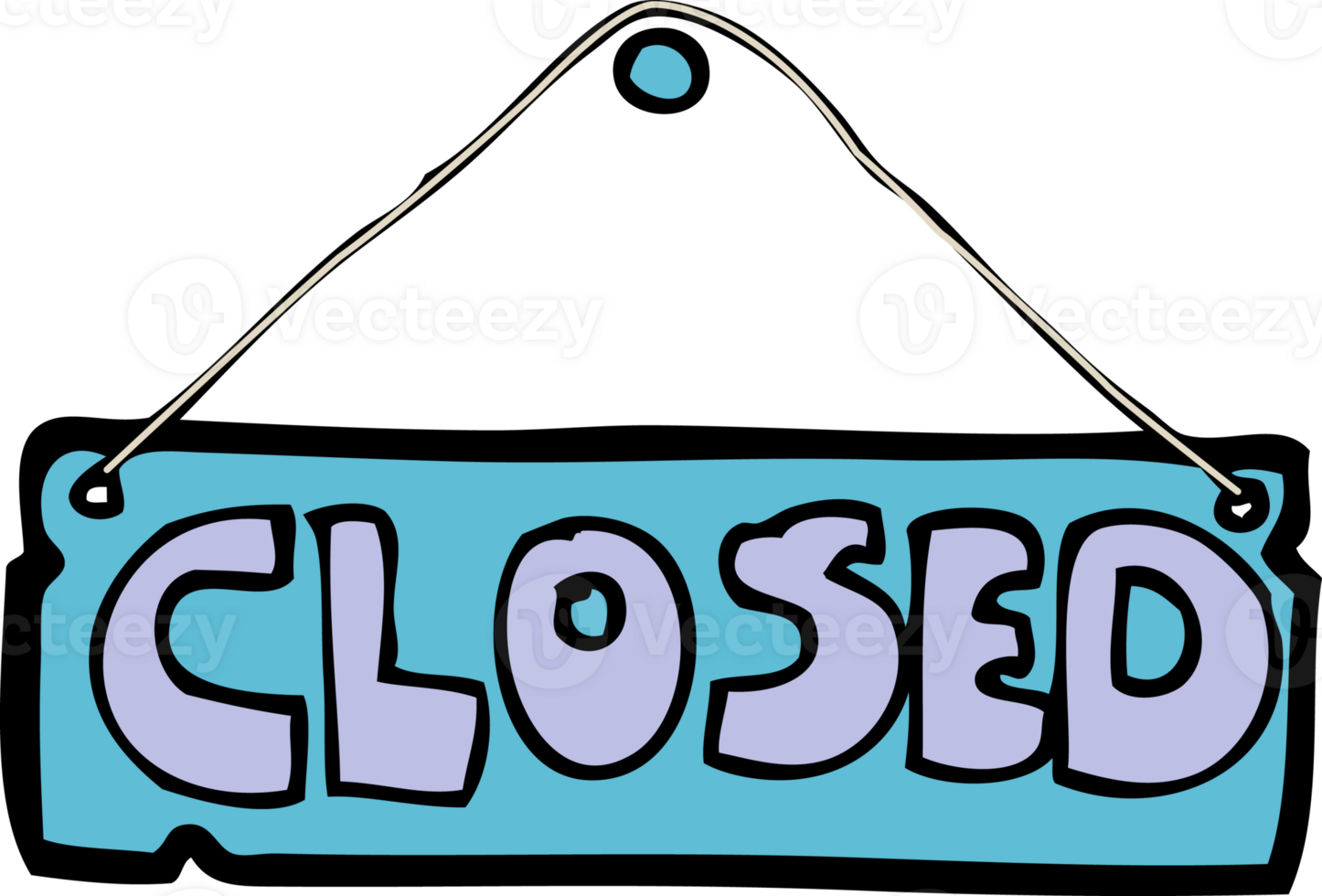 cartoon closed shop sign png