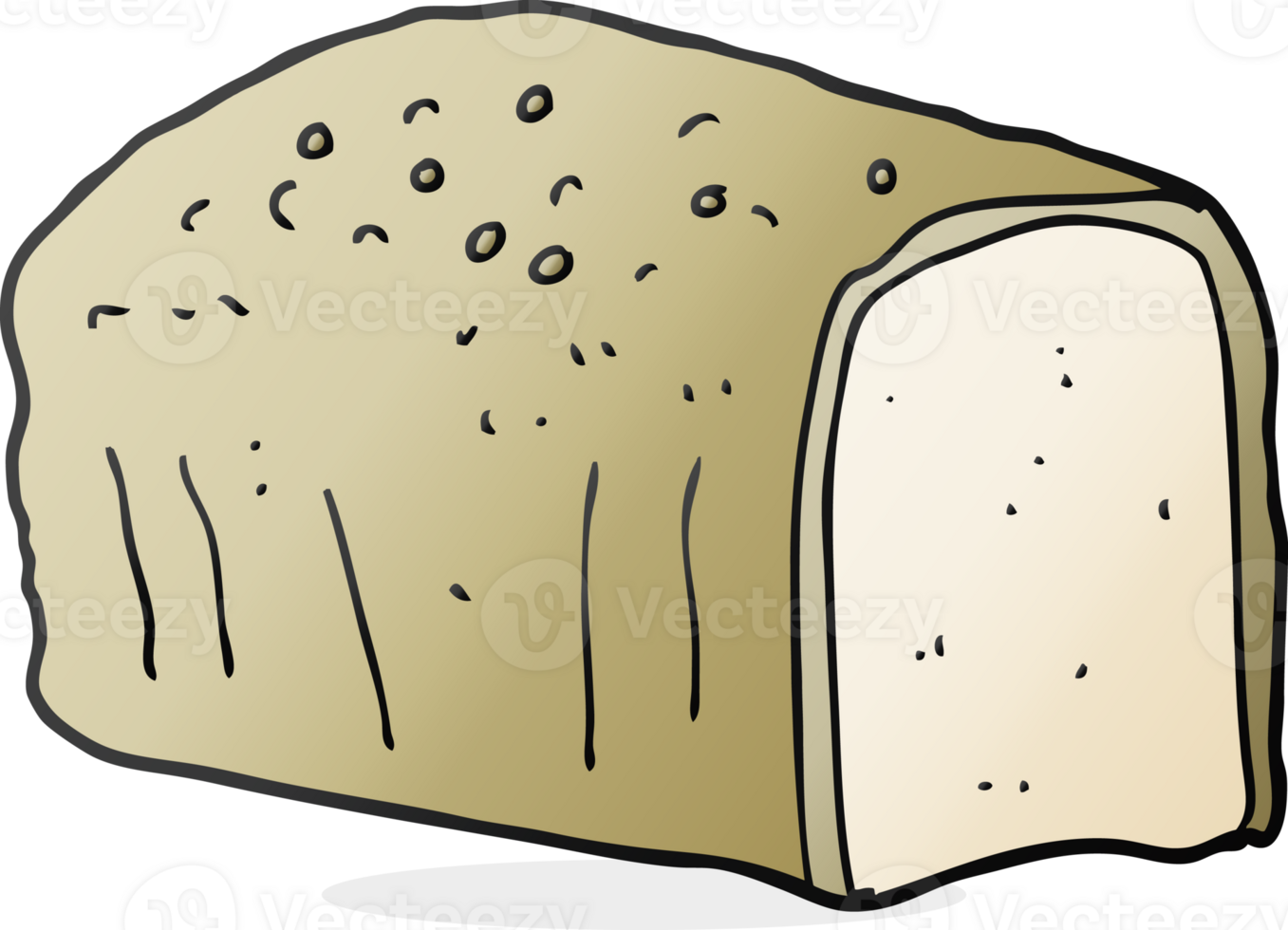 hand drawn cartoon bread png