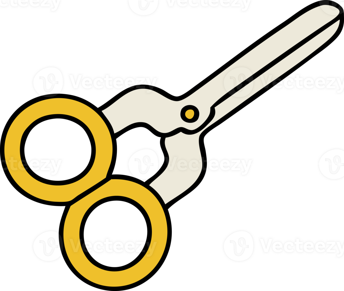 cartoon of a pair of scissors png