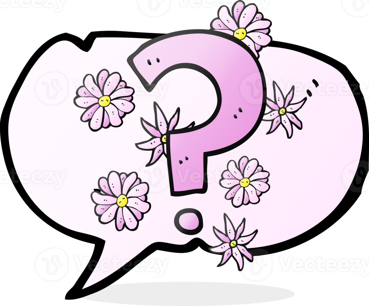 hand drawn speech bubble cartoon question mark png
