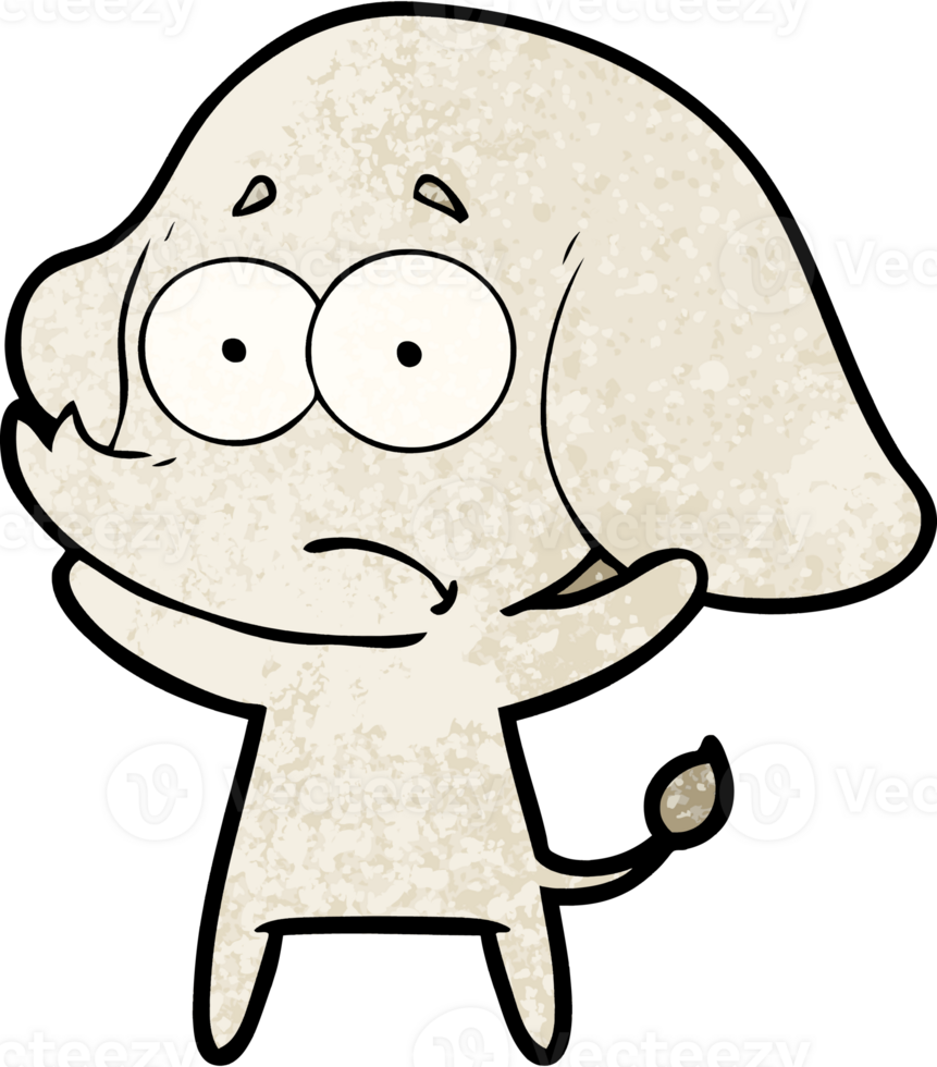 cartoon unsure elephant png